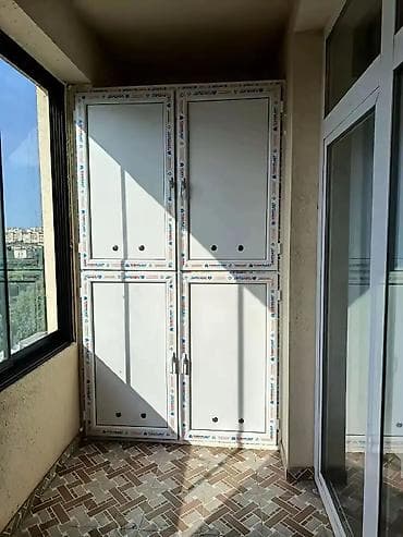 vitrin dolab: Düz dolab, Eyvan üçün, Açılan, Quraşdırıla bilən, 4 qapılı — 9