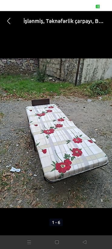 Qatlanan çarpayı matrasli bir nəfərlik heç bir problemi yoxdu