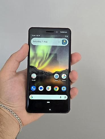Nokia 6.1, 32 GB, rəng - Qara, Barmaq izi — 1