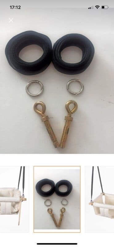 uşaq yelənçəyi: İşlənmiş, Oturacaq-yelləncək, Zontiksiz, Taxta — 4