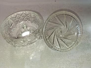 konfet qabi: Kənaqlı şüşə konfetqabı/dəstgah qabı - Material: qalın, şəffaf kəsme — 2