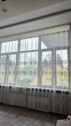 işlənmiş perde: İşlənmiş, Pərdə, rəng - Ağ, Pulsuz çatdırılma, Rayonlara çatdırılma — 1