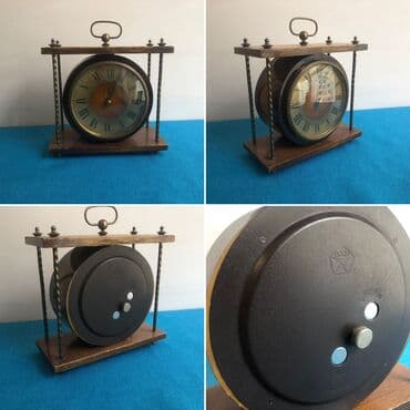 антикварные часы настенные: Настольные Механические Антикварные часы 1960 год — 6