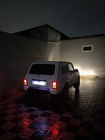 hava kanpiresoru: Model: LADA 4x4 (Niva), ağ rəng Kuzov: 3 qapılı, qapalı baqajlı — 2