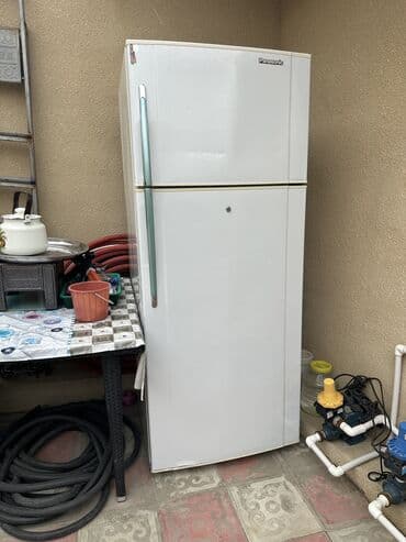 tap az soyuducu: İşlənmiş 2 qapılı Panasonic Soyuducu Satılır, rəng - Ağ, Təkərli — 1