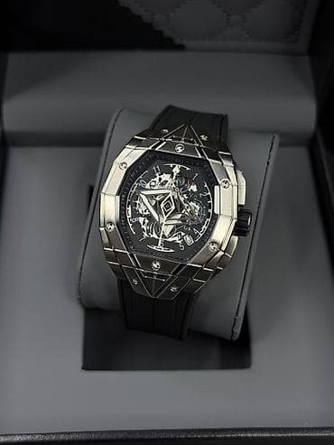 saat seti: Yeni, Qol saatı, Hublot, rəng - Gümüşü — 2