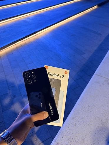 Redmi 12, 128 GB, rəng - Qara, Sensor, Barmaq izi, Face ID