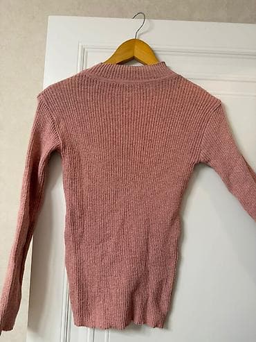 тонкие мужские свитера: Qadın sviteri - Model: İncə zolaqlı trikotaj, bədənə oturan kəsim - — 3