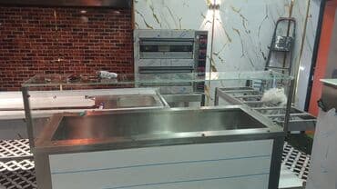 restoran avadanliq: Bu mətbəx tezgahı paslanmayan poladdan hazırlanmışdır və kommersiya — 2