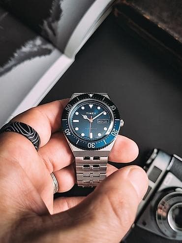 elektrikli saat: Yeni, Qol saatı, Timex, rəng - Göy — 2