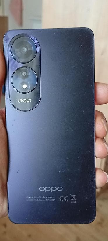 samsung telfon: Oppo A60, 256 GB, rəng - Qara, Sensor — 1