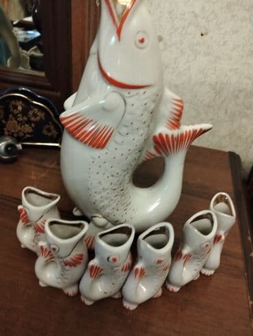 qədimi qab: Fincanlar, Metal, 6 ədədli dəst — 2