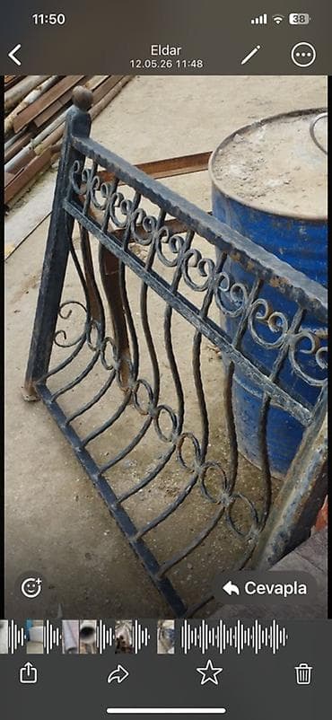 dekorativ ağac: Balkon məhəccəri, Dəmir — 1