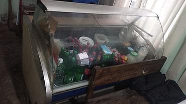 Mağaza üçün soyuducu vitrin - Şüşə ön panel və yuxarıdan açılan qapaq