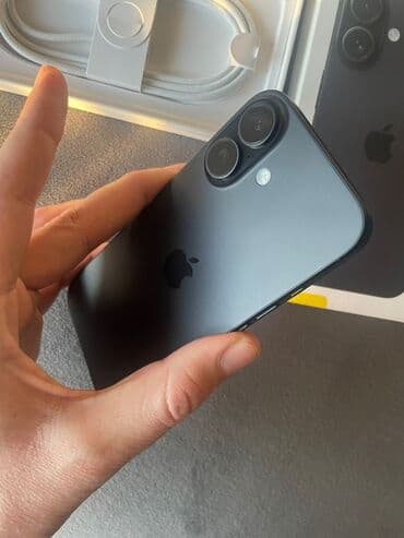 yigilma iphone: IPhone 16, 128 GB, Qara, Simsiz şarj, Face ID, Sənədlərlə — 1