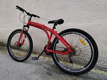 velesiped: Dağ velosipedi – 26” - Rəng: qırmızı Sürülür hal hazırda Ünvan 4 mkr — 8