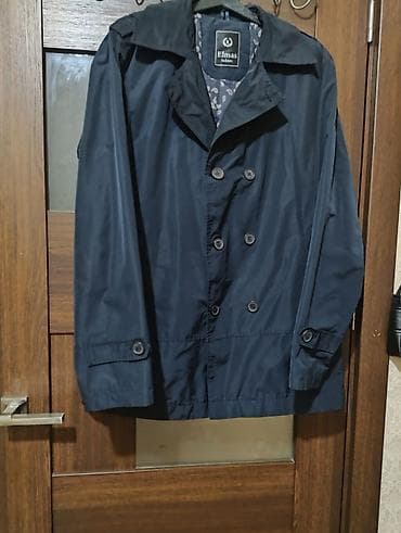 плащ: Elmas Fashion kişi plaşı - Rəng: tünd göy (navy) - Model: iki cərgə — 2