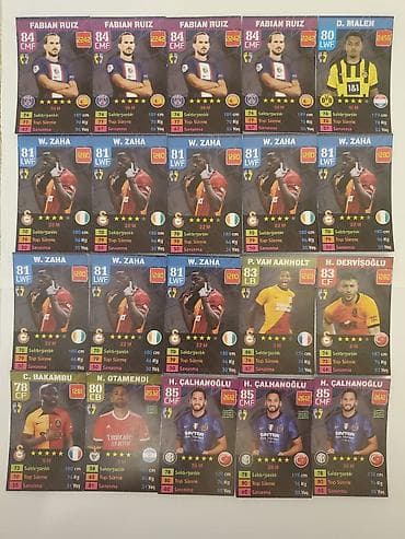 İdman və hobbi: Məhsul: Futbolçu kolleksiya kartları dəsti 100 kart Təsvir: - Müxtəlif — 4