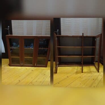 madeyra mebel dolablar: Açılan, 3 qapılı Düz dolab, Mətbəx dolabı — 1