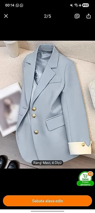 uzun kurtka: Təzə. boyuk geldiyi ucun satiram. razmer m 32 azn e alinib 17 azn e — 3