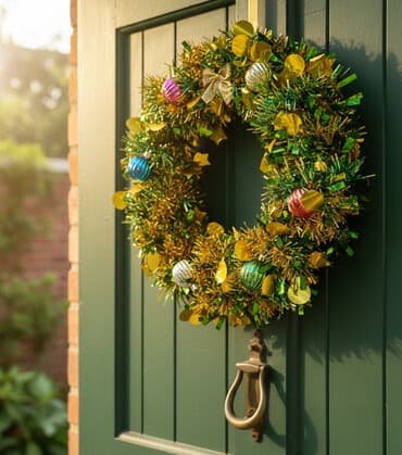 bayram xonçalari: Yeni il çələngi ENDİRİMDƏ - 15 deyil 10 azn. Diametri 40 Əl işi. WP — 1