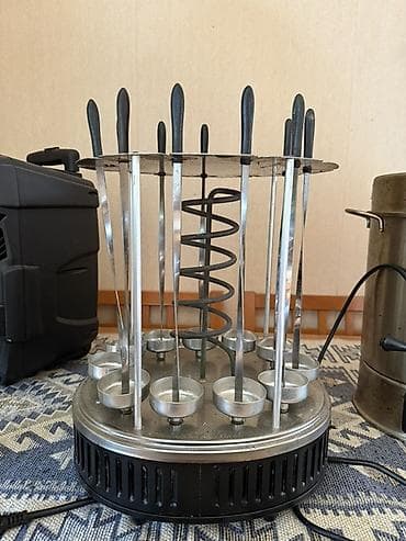 Elektrikli şaşlık/gril aparatı - 220V elektriklə işləyən, dairəvi — 1