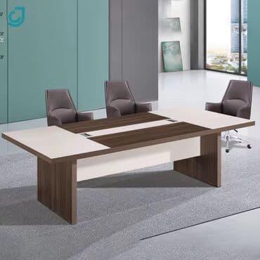 директорский стол: Прямой стол, Без выдвижных ящиков, Ламинат, Без гарантии, Нет кредита — 1