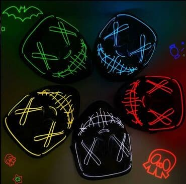 Led işıqlı maska, Ucuz və keyfiyyətli maldi, qaranlıqda çox gözəl işıq
