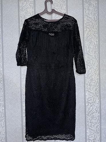 30 ml ətir qabı: Qara krujeva qadın donu - Model: Dizə qədər, bədənə oturan siluet - — 1