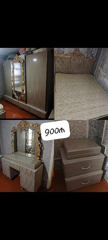 İkinəfərlik çarpayı, Termo, Dolab, 2 tumba, İşlənmiş