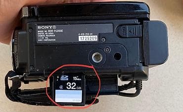 kamera video: Sony video kamera HDR-P200 modeli. ozunde proyektoru var, yeni — 5