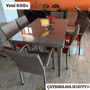 stullar satilir: Masa və oturacaq dəstləri — 1