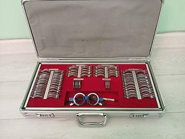 Mexaniki əl alətləri: Optik refraksiya dəsti – sınaq linzaları və sınaq eynəyi ilə tam — 5