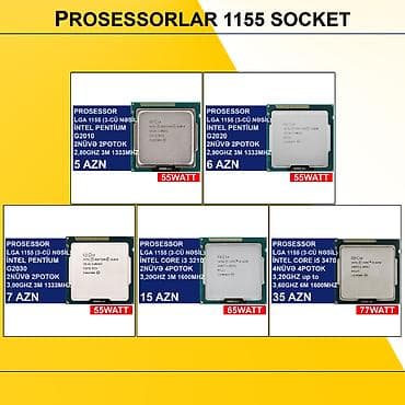 plata 1155: Prosessorlar “LGA 1155 socket (3cü nəsil)” ⭐LGA 1155 (3cü nəsil) İntel — 1