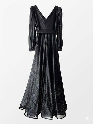 qara don: Satılır! ✨ Zərif və parıltılı qara axşam donu (ziyafət geyimi). Don — 3