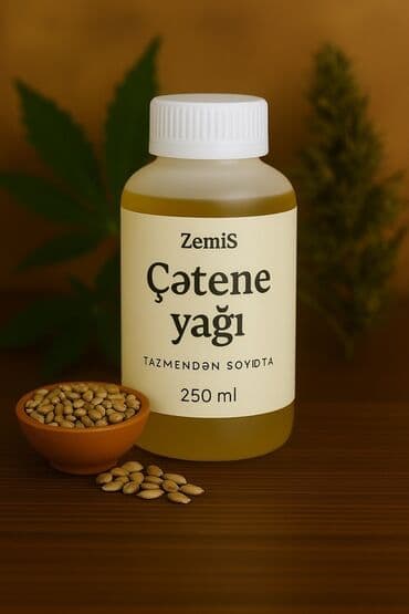 yağı: Çətənə Yağı – 250ml – Təbii, Soyuq Sıxım | ZemiS ZemiS çətənə yağı — 2