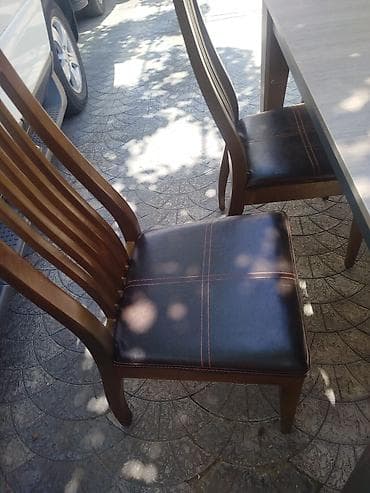 Qonaq otağı üçün, Yeni, Açılmayan, Dördbucaq masa, 6 stul — 7