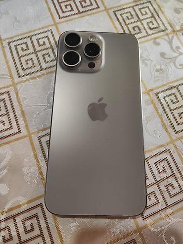 ipon: IPhone 15 Pro Max, 256 GB, Gümüşü, Sənədlərlə, Face ID, Simsiz şarj — 1