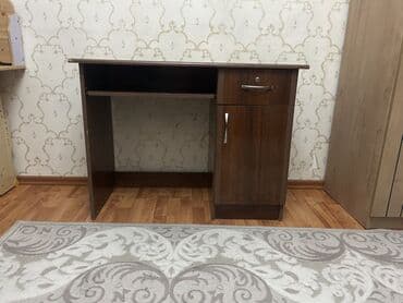 mebel sifarisi: Düz masa, Polkalı, Siyirməli, MDF, Zəmanətsiz, Kredit yoxdur — 1