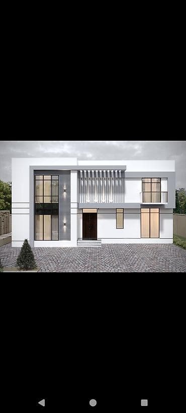 heyet qapi: Müasir villa və fərdi evlərin memarlıq layihələndirilməsi və 3D — 4