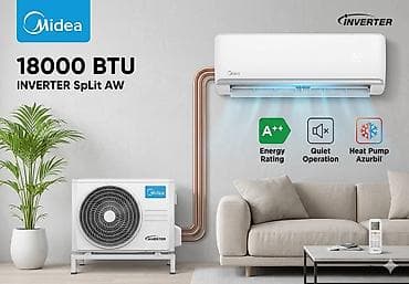 ❄️ Midea 18000 BTU İnverter Kondisioner ✔️ İnverter texnologiyası ✔️ — 1