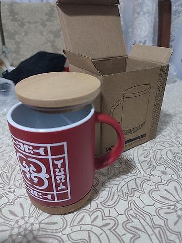 gumus qab: Fincanlar, rəng - Qırmızı, 1 əd — 1