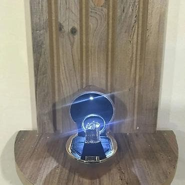 LED işıqlı zinət qutusu – üzük və kiçik bəzəklər üçün - Dairəvi