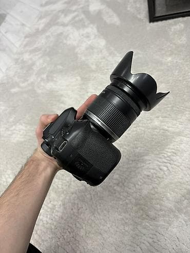 canon lens: Fotoaparat seti – Canon eos80d+ obyektivlər + flaş + çanta + original — 6