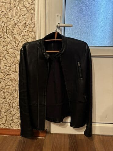 cins pencekler: Мужская куртка, Кожаная, Осенняя, Calvin Klein, L — 1