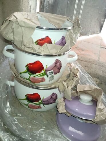 кастрюли из гранита: Кастрюля, цвет - Белый — 1