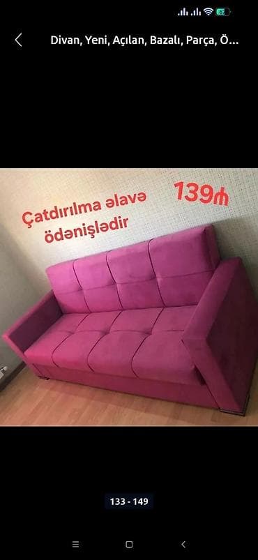 qedimi divan: Divan, Qonaq otağı üçün, Parça, Bazalı, Açılan, Kitab — 7