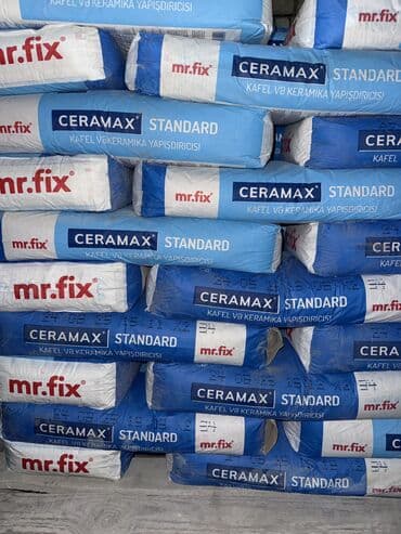 Keramika yapışdırıcıları: Topdan satış: Mister Fix Standart:6.80 Qaradag E sement: 6.80 Holcim — 6