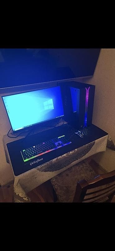 Monitorlar: Rgb case i7-3770 3.4ghz 16 gb ram 1600mghz 256 gb ssd гx560 4gb video — 2