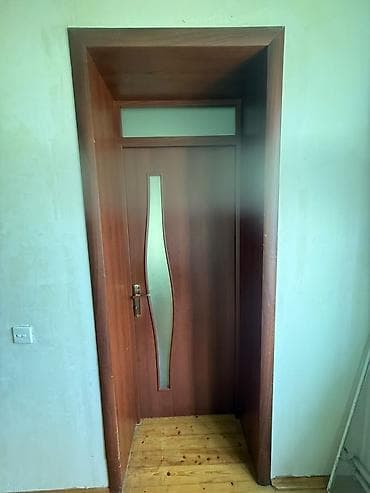 Mətbəx/otaq arası üçün taxta qapı dəsti - Material: ağac əsaslı — 3